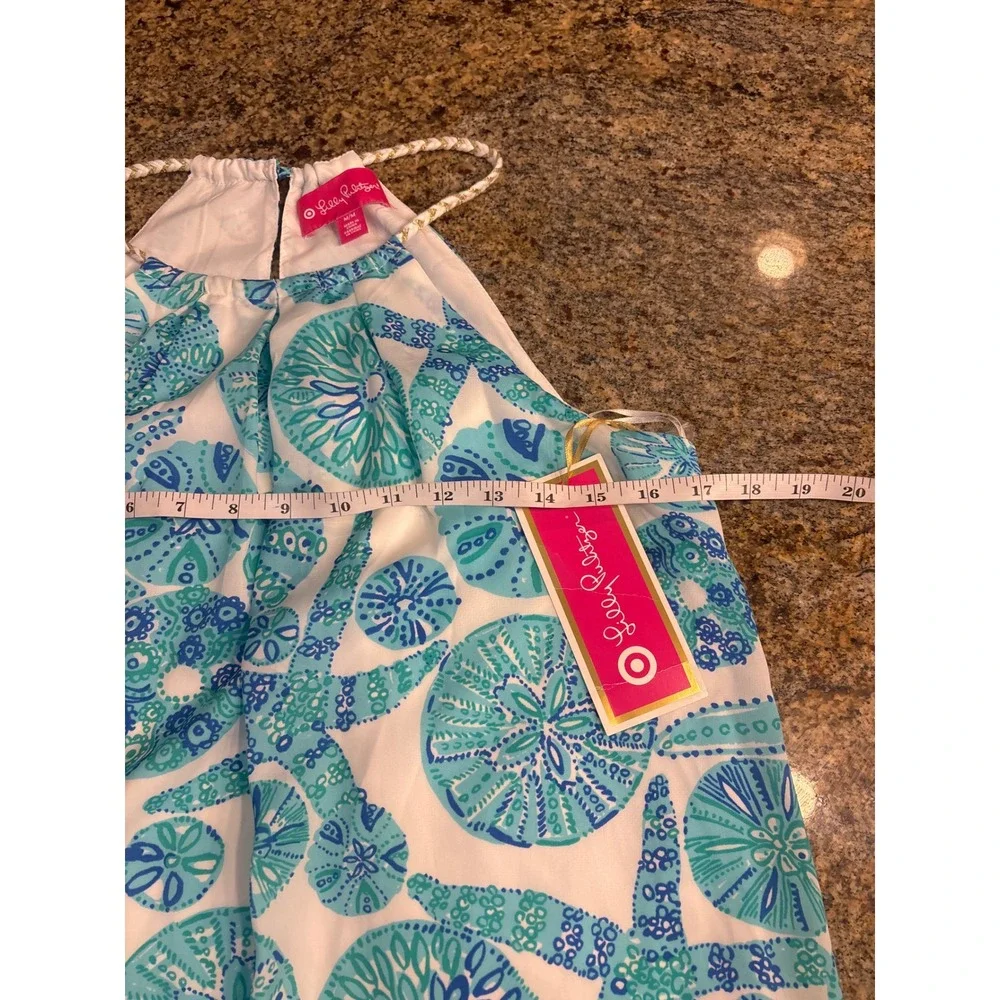 NEW Lilly Pulitzer for Target Blue White Sea Urchin Tank Top + Dress Bundle M